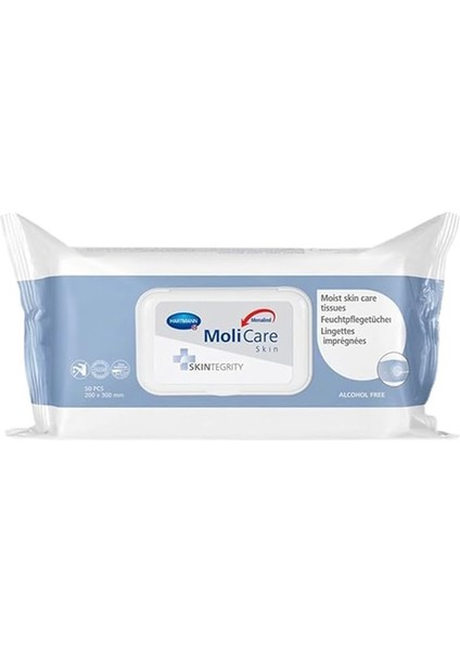 Molicare Skin Moist Tissues Cilt Bakım Mendili 50 Li 4052199278254