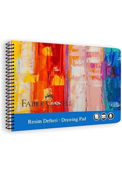 Resim Defteri, 25X35 Cm, 30 Yaprak, Sert Karton Kapak, Spiral Cilt, 120G Kaliteli Kağıt, Kolay Koparılabilen Sayfalar, Boyama Teknikleri Kılavuzu Içerir indirimleri