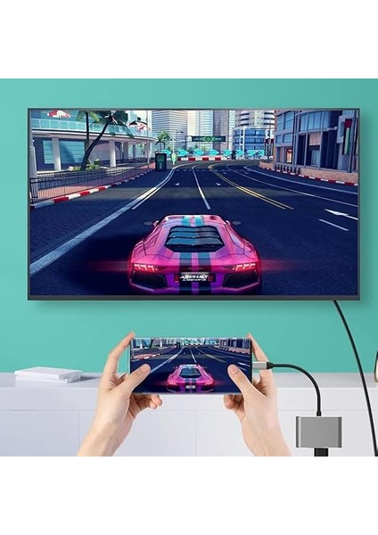 Type-C 3in1 HDMI 4K USB 3.0 Görüntü Veri Aktarımı Sağlar USB Adaptör Notebook ve Macbook ile Uyumlu Tc-23 fiyatları