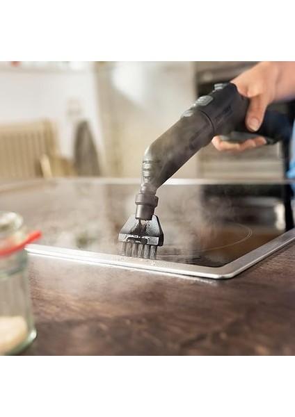 Orijinal Derz Fırçası Seti, 4 Fırçalı, Tüm Kärcher Sc Easyfix ve Deluxe Buharlı Temizleyiciler Için, Siyah indirimleri