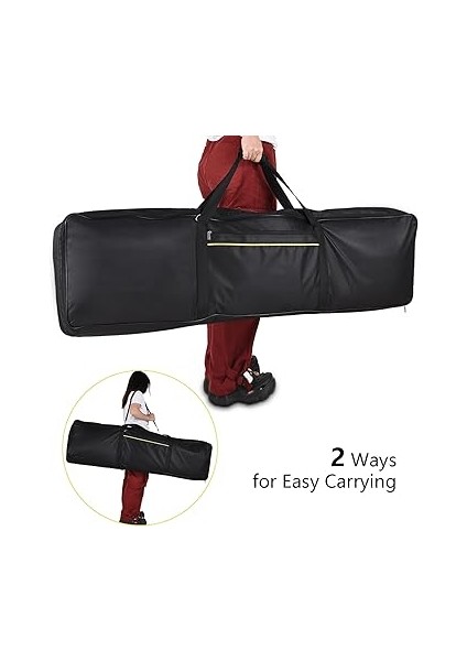 88 Anahtar Elektronik Piyano Çantası Oxford Kumaş Taşınabilir Elektrikli Piyano Saklama Çantası Elektrikli Piyano Klavyesi Için Kulplu Çanta fırsatları