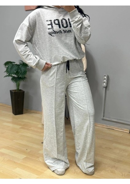 Mdb Kadın Uzun Kollu Nope Baskılı Beli Ribanalı Ikili Takım modelleri