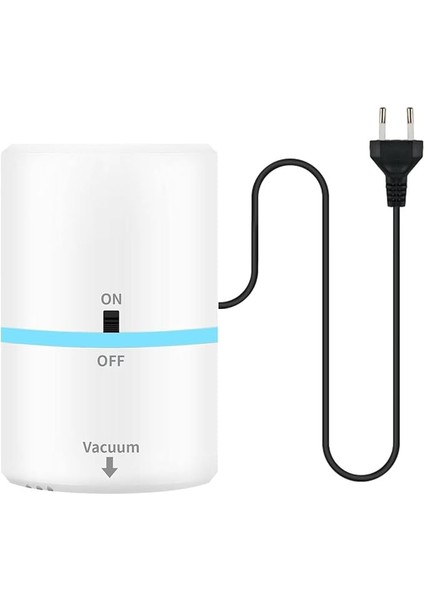 Torbası Için Elektrikli Vakum Pompası, Portátil Elektrikli Hava Pompası, Vakumlu Sıkıştırma Torbası Için, 35 W 220 V Vakumlu Pompa, 4,2 Kpa Ultra Emiş Gücüne Sahip Vakum Pompası, Vakum Torbası