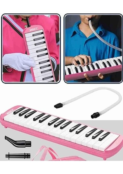 Melodika 32 Tuşlu Mavi Özel Sert Çantalı modelleri