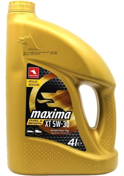 Ofisi Maxima Xt 5W/30 4 Lt Tam Sentetik Motor Yağı