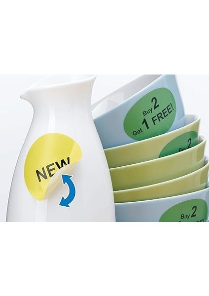 4387 Üniversal Etiket Dın A4 Çıkarılabilir 30 Mm, 25 Yaprak, Kağıt, Mat, Yuvarlak, Çıkarılabilir ve Tekrar Yapışan Adres Çıkartması, 1.200 Yapışkan Etiket, Beyaz modelleri