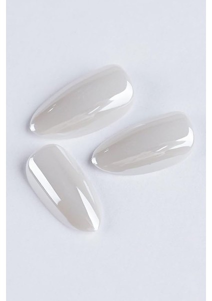 Beauty Takma Tırnak Seti &amp; Zararsız Yapıştırıcı Gri Hailey Bieber modelleri