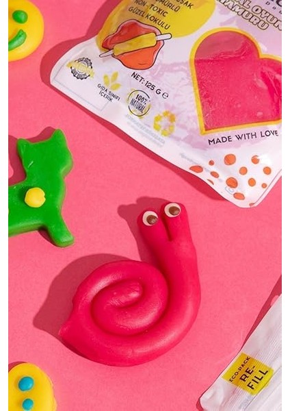 Oyun Hamuru - 6'lı Pastel Set 6X125 gr Vakumlu Kartuş Paket - (Ecopack-Refill) fırsatları