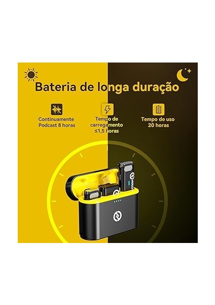 Hollyland Lark M1 Kablosuz Yaka Mikrofonu, Gürültü Engelleme Özellikli Çift Kanallı Yaka Mikrofonu, 199,9 M 8 Saat, iPhone Kamera Youtube Video Kaydı, Canlı Yayın Podcast Röportajı Vlog ile Uyumlu modelleri