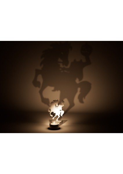 Cadılar Bayramı Minik LED Mumluk 12CM Şovalye