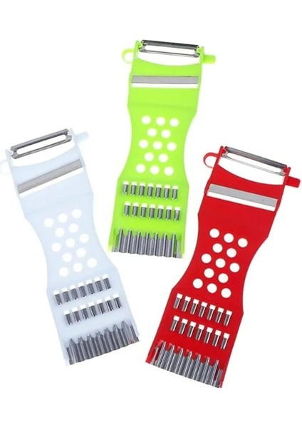 5 In 1 Çok Fonksiyonlu Sebze Meyve Soyucu Dilimleyici 5 In 1 Rende Sarımsak Ezici