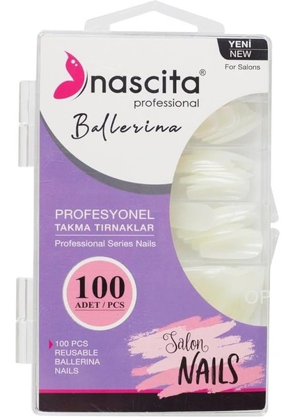 100'LÜ Kutulu Ballerina Takma Tırnak - 168