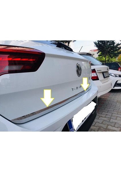 Oto Aksesuar Krom Bagaj Alt Çıtası 2017 Sonrası Vw T-Roc ile Uyumlu