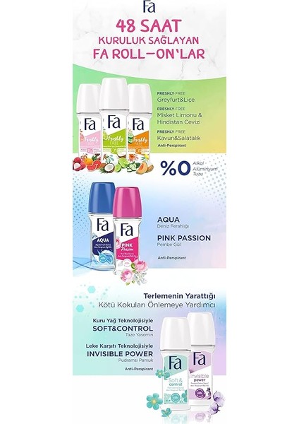 Kadın Soft &amp; Control Roll-On 50 ml Yasemin Kokulu 1 Adet fırsatları