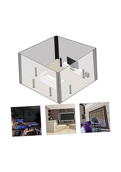 Köşe Akustik Yalıtım Paneli Geçirmez Yastık Ev Sinemaları ve Profesyonel Kayıt Stüdyoları Için Uygun indirimleri