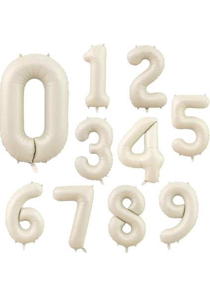 Kumu Bej Rengi Rakam Folyo Balon 3 Yaş fiyatları