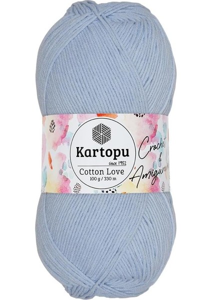 Cotton Love El Örgü Amigurumi Ipi Yünü 100 gr K580 Bebe Mavi