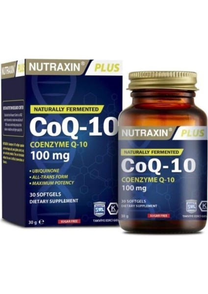 Nutraxın Koenzım Q10 Tablet 1 Paket(1 x 30 Kapseln), 0.08 kg