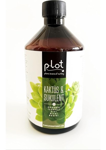 Kaktüs Sukulent Organik Içerikli Bitki Besini 500 ml Sıvı Gübre