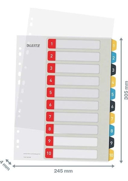 Cosy 1-10 Yazdırılabilir Separatör Pp fırsatları