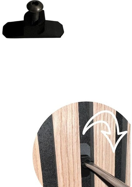 Akustik Duvar Panelleri Için M5 Vida Klipsi - Akupanel - Akustik Paneller - Iç Dişli - Lameller Arasındaki Mesafe 13 Ila 15 mm - 20 mm M5 Vida Dahil - 2 Adet fiyatları