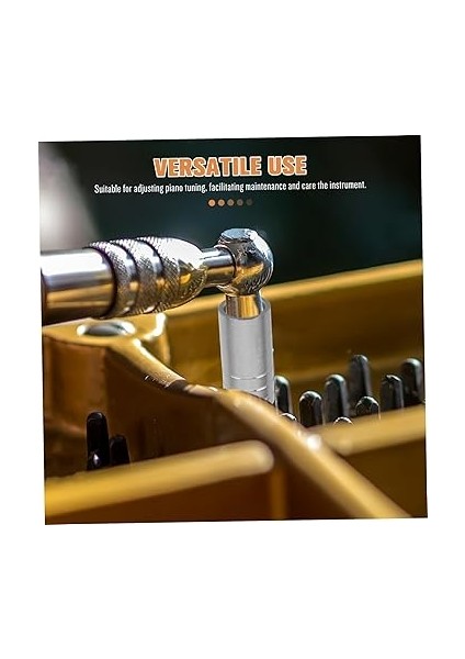 Piyano Ayar Aracı Masaüstü Zımba Asetik Asit Tokaları Kart Tutucu Etiketi Piyano Akort Aleti Piyano Akort Anahtarı Ayar Anahtarı Piyano Akort Araçları Vanadyum Çeliği Silver indirimleri