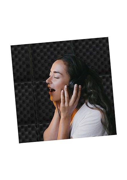 Ses Geçirmez Paneller 12 Paket Yangına Dayanıklı Akustik Emilim Polistiren Sünger Kayıt Ofisi Için fırsatları