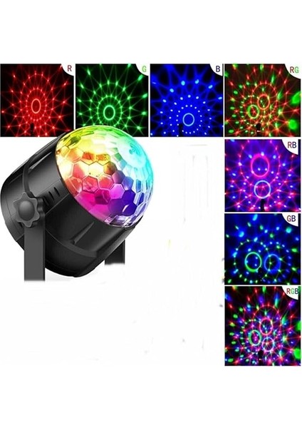 Malzemesi Sese Duyarlı LED Küre Disko Topu Renkli Işıklı Lazer fiyatları