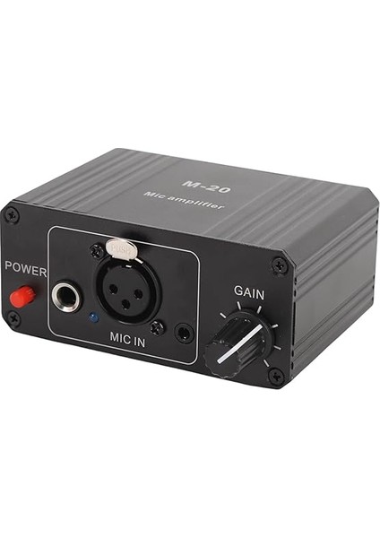 Mic Preampifier Dengeli Siyah Metal Yapısı 22DB Kazanç Şarj Edilebilir Li Iyon Pil Mikrofonu Preamp Stüdyo Kaydı 48V Xlr Çıkışı Düşük Gürültü fiyatları