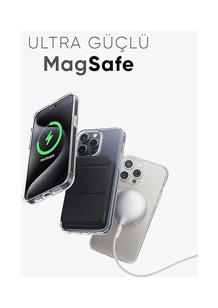 iPhone 16 Pro Için Origin+ Serisi Magsafe ile Uyumlu Crystal Clear Ultra Şeffaf Hybrid Materyal Kılıf Yarı Yumuşak Yarı Sert Sararmaya Karşı Dayanıklı Kılıf Kapak (Ultra Şeffaf, 16 Pro) fırsatları