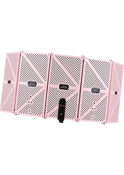 Vokal Booth, Mikrofon Izolasyon Kalkanı Kayıt Stüdyosu Ekipmanı Mikrofon Izolasyon Kalkanı ile (Pınk) fırsatları