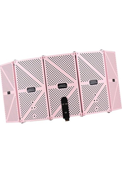 Vokal Booth, Mikrofon Izolasyon Kalkanı Kayıt Stüdyosu Ekipmanı Mikrofon Izolasyon Kalkanı ile (Pınk) indirimleri