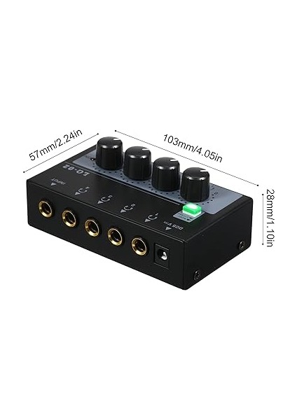 Kulaklık Amplifikatörü Mikser 4 Kanal Mono/stereo Metal Stereo Kulaklık Amfileri Ses Amplifikatörü Dengeli Kulaklık Çıkışı Ses Girişi Mini Kulaklık Ayırıcı indirimleri