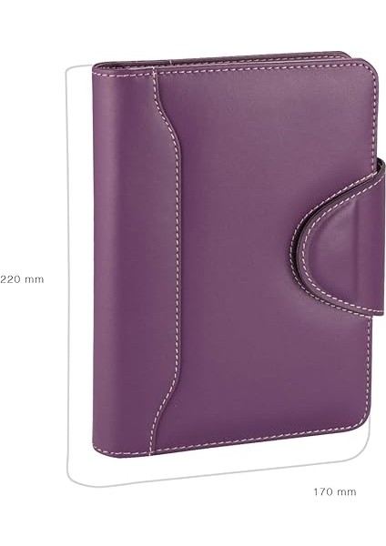 5182 Ajanda Tarihsiz Çizgili 14X20 Cm. Ajanda/defter Hesap Makineli Suni Deri Organizer, Lila modelleri