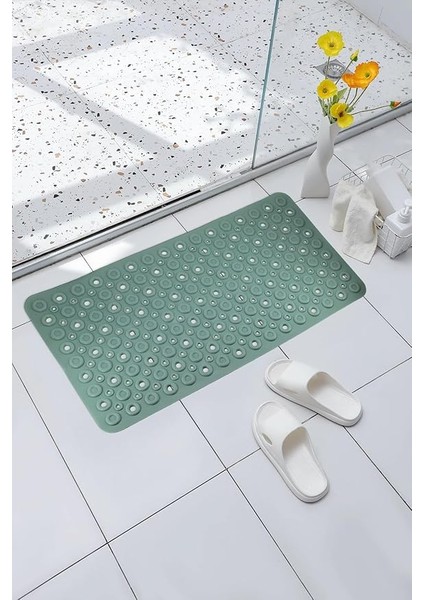 Mark Premium Serisi Banyo - Küvet Içi Kaydırmaz Vantuzlu Oluklu Desenli Diktördgen Paspas 67,5 x 34,5 Cm, Yeşil fiyatları