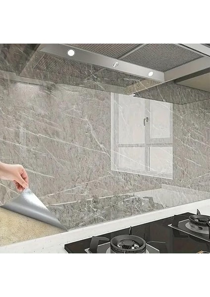 Mermer Desenli Sticker Folyo Atina Grisi 60CM*5MT fiyatları