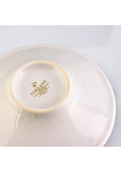 Porselen Kırmızı Kahveci Çay Tabağı 6 Adet Tabak modelleri