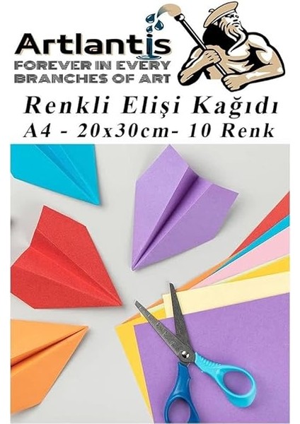 Elişi Kağıdı A4 10 Renk 5 Paket El Işi Kağıdı 10 Lu Kreş Ana Sınıfı Okul Öncesi Sınıf Malzemesi fırsatları