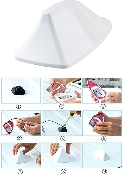 Marketing Balina Shark Anten Köpek Balığı Anten Beyaz Dodge Avenger ile Uyumlu modelleri