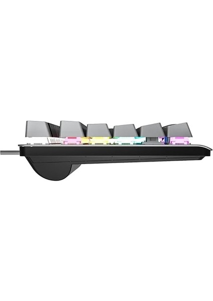 GK304 USB Kablolu Red Switch Mekanik Oyuncu Klavyesi - Makro Tuş Atamalı, Rgb LED Aydınlatmalı, Qwerty Türkçe Tuş Dizilimi, Gaming Türkçe Q Klavye Siyah Ağırlıklı Siyah &amp; Gri modelleri