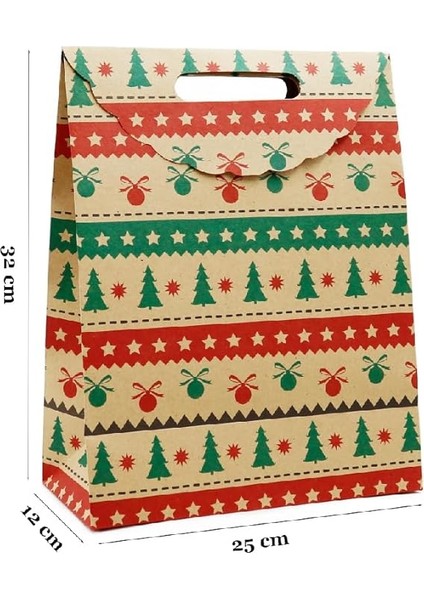 Design 25X32 Yılbaşı Işıltısı El Geçme Karton Çanta, Hediye Kutusu indirimleri