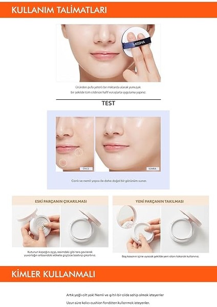 Aydınlık Görünüm Sunan SPF50+ Pa+++ Cushion Fondöten 15G Magic Cushion Moist Up No.21 (Iç Yedek) fırsatları
