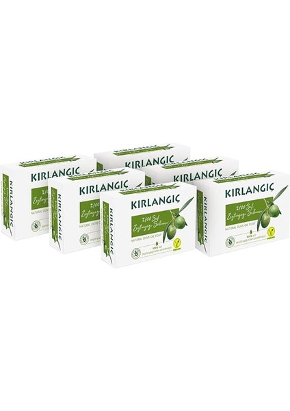 125 gr Zeytinyağlı Katı Sabun 6 Adet