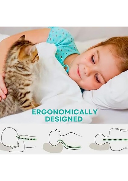 Fluff Çocuk Yastıkları (2x) - The Only Toddler Yastık Pamuk 300 Iplik Sayısı ve Alternatif Dolgu, Hipoalerjenik, Makinede Yıkanabilir. Çocuk Yastıkları ve Küçük Seyahat Yastığı fiyatları