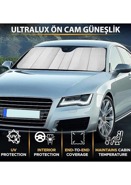 Araba Ön Cam Güneşlik Araç Oto Güneşlik Güneş Koruyucu Katlanabilir Vantuslu Araba Perdesi Önleyici fiyatları