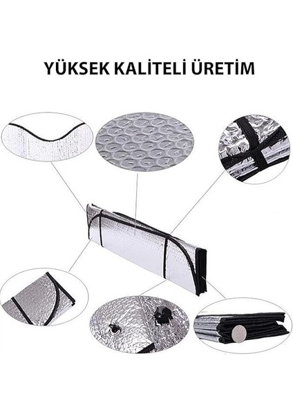 Araba Ön Cam Güneşlik Araç Oto Güneşlik Güneş Koruyucu Katlanabilir Vantuslu Araba Perdesi Önleyici indirimleri