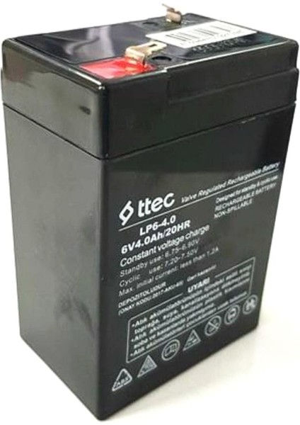 6V 4AH Bakımsız Kuru Akü