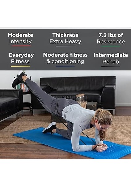 20560 Egzersiz Bandı 1.5 Metre Ekstra Yüksek Sert Siyah fiyatları