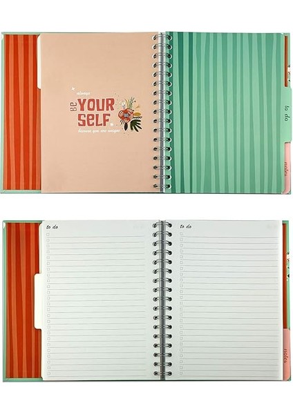 Journals Retro Süresiz Planlayıcı Ajanda 17X24 cm Pembe indirimleri