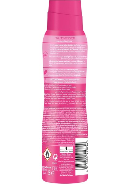 Pink Passion Kadın 150 ml Deosprey fiyatları